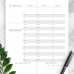 Download Printable Weekly Planner Undated Original Style PDF