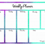 Download Your Free Weekly Planners Now 5 Designs To Choose From