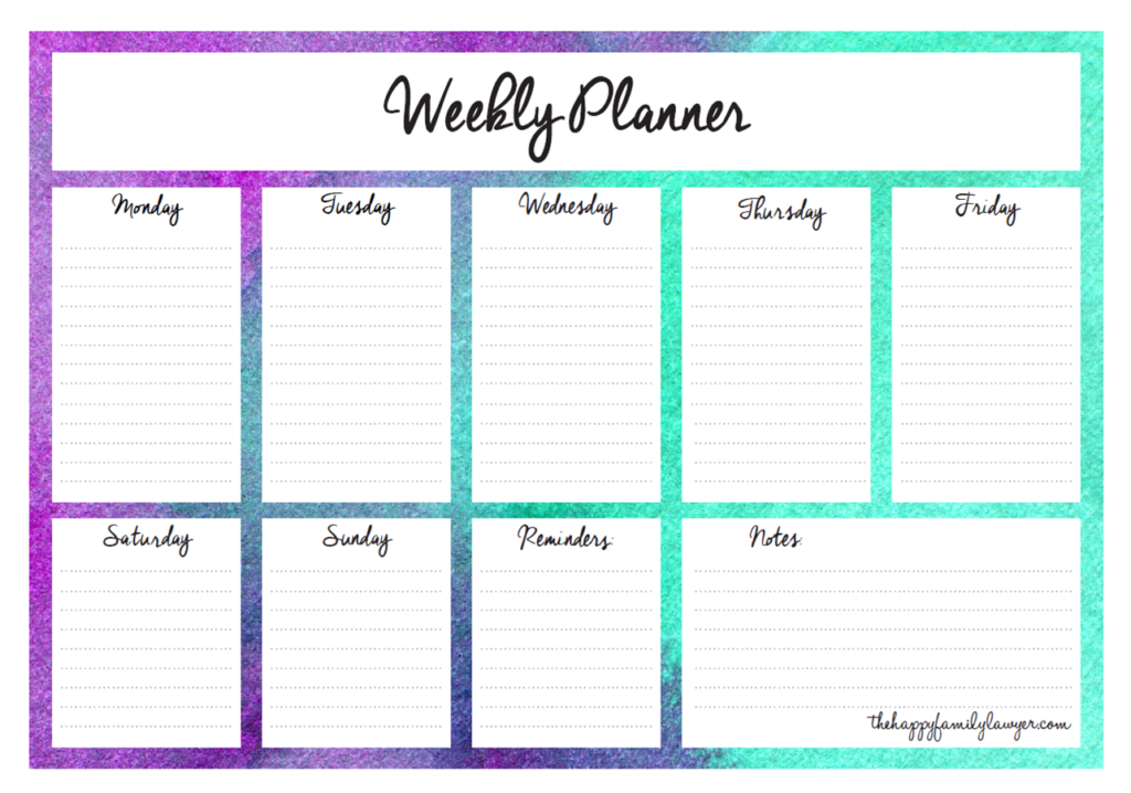 Download Your Free Weekly Planners Now 5 Designs To Choose From With 