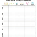 Family Meal Planner Template Fresh 40 Weekly Meal Planning Templates