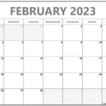 February 2023 Calendar Free Printable Calendar