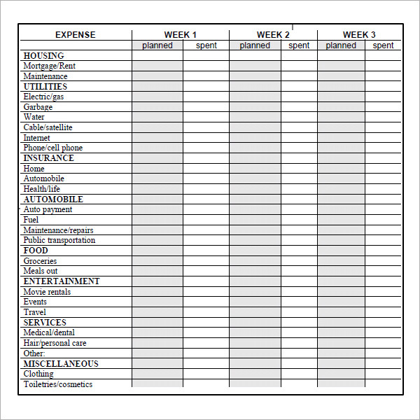 FREE 10 Examples Of Bi Weekly Budget Templates In Google Docs Google 