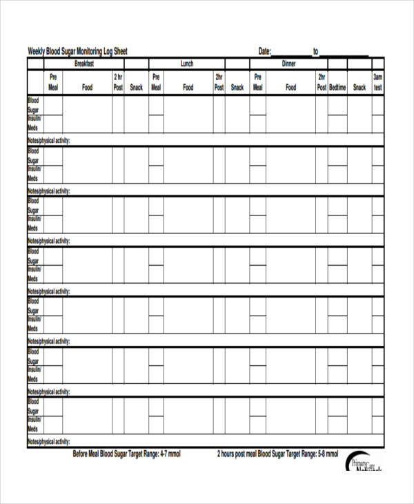 FREE 28 Log Samples Templates In PDF MS Word