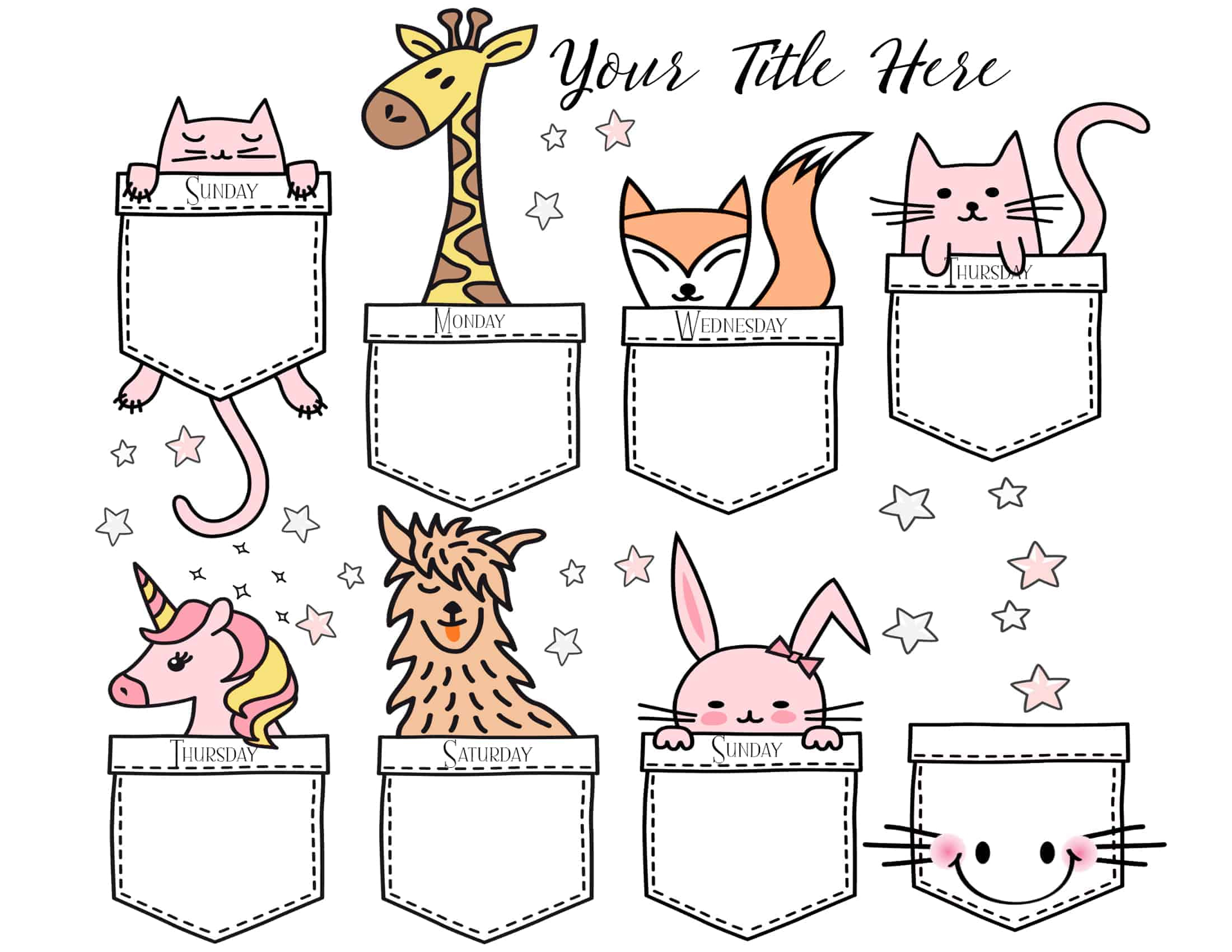 FREE Adorable DIY Cute Planners And Planner Stickers