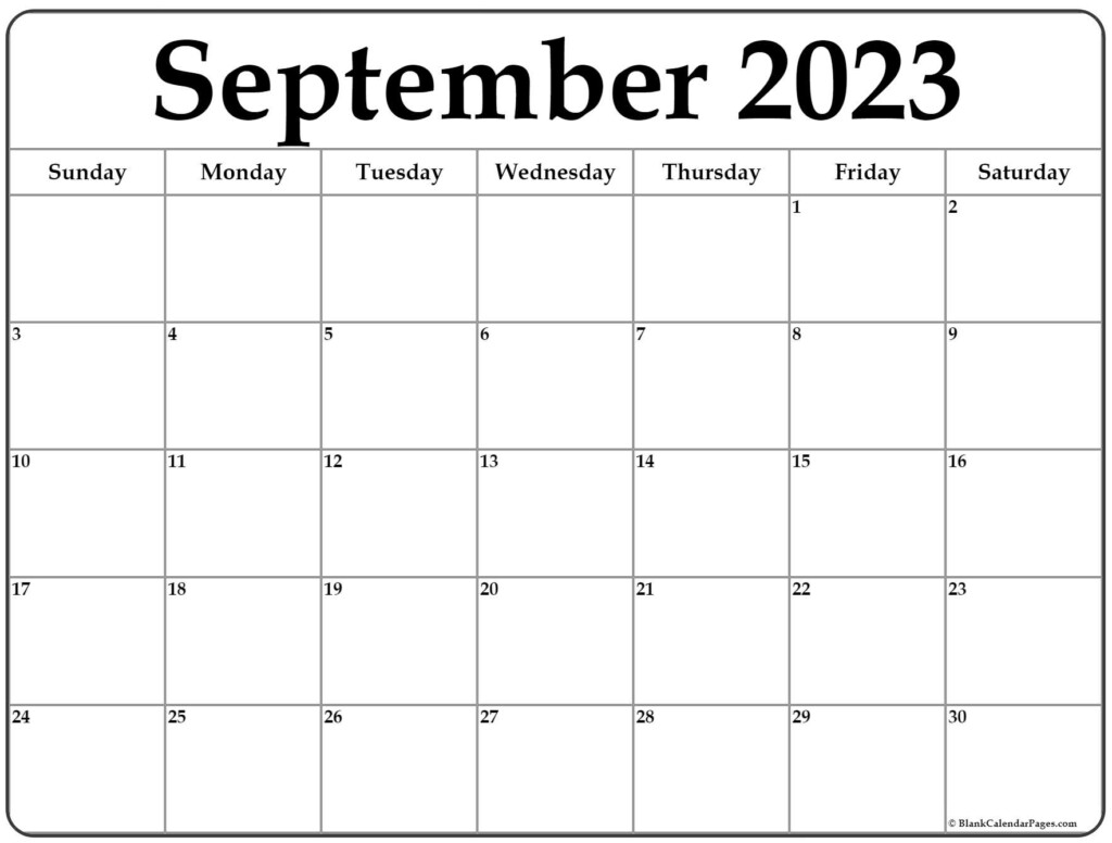 Free Blank Calendar Template September 2024 2024 FreeBlankCalendar