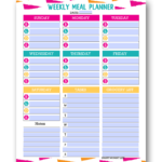 Free Editable Printable Meal Planner Template For Easy Meal Planning