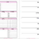 Free Planner Inserts Week On A Page With Trackers Wendaful Planning