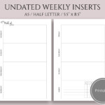 Free Planner Printable Library Discbound Planner A5 Planner