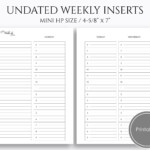 Free Planner Printable Library PT Paper Printable Planner