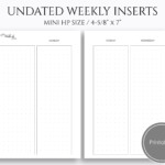 Free Planner Printable Library PT Paper Weekly Planner Free Free