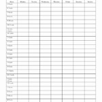 Free Printable 12 Hour Weekly Best Calendar Example