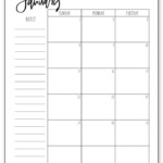 Free Printable 2023 Calendar Simple Black And White Calendar