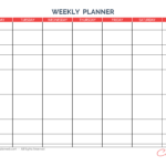 Free Printable 7 Day Weekly Calendar Calendar Printables Free Templates