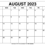 Free Printable August 2022 Calendars Wiki Calendar