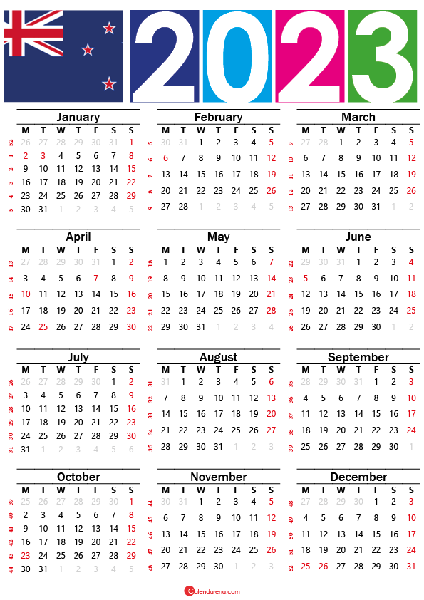 Free Printable Calendar 2024 NZ Free Printable Calendar Calendar 