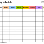 Free Printable Calendar Template Weekly Printable Free Templates