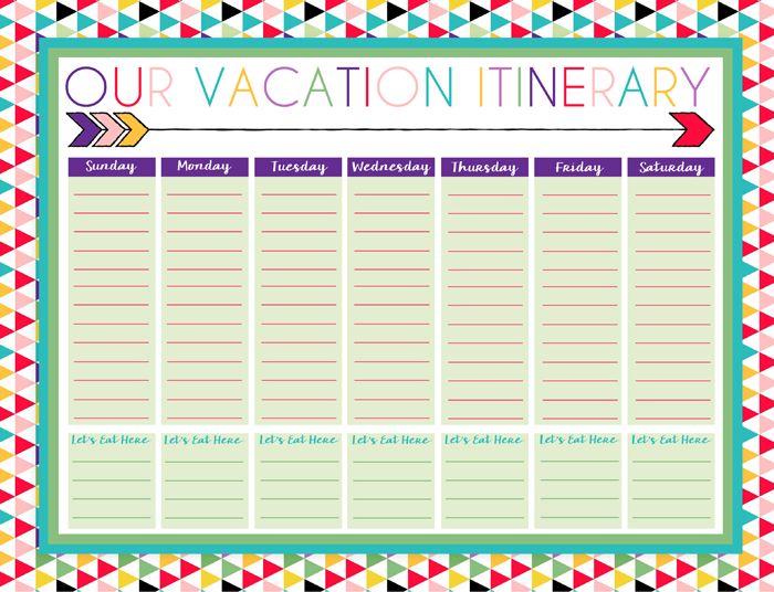 Free Printable Daily And Weekly Vacation Calendars I Should Be 