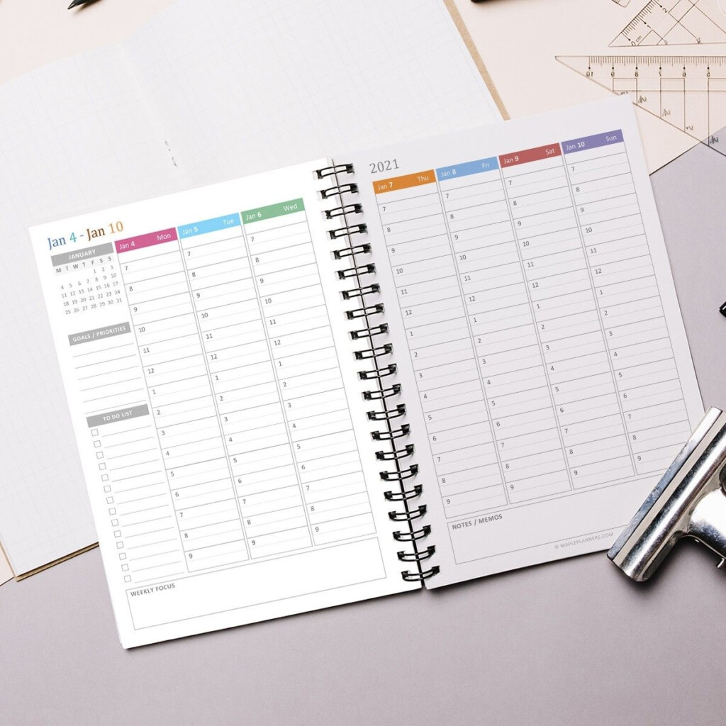 Free Printable Daily Planner Calendar 2021 Example Calendar Printable