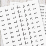 Free Printable Days Of The Week Planner Stickers World Of Printables