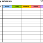 Free Printable Employee Schedule Lovely Weekly Work Schedule Template I