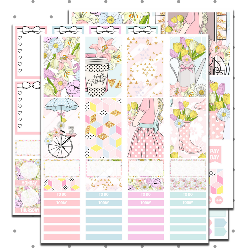 Free Printable Happy Planner Weekly Kit Spring Happy Planner 