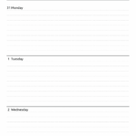 Free Printable Horizontal Weekly Planner PDF Download