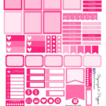 Free Printable Pink Weekly Planner Stickers Weekly Kit Organized And Happier Free Printable