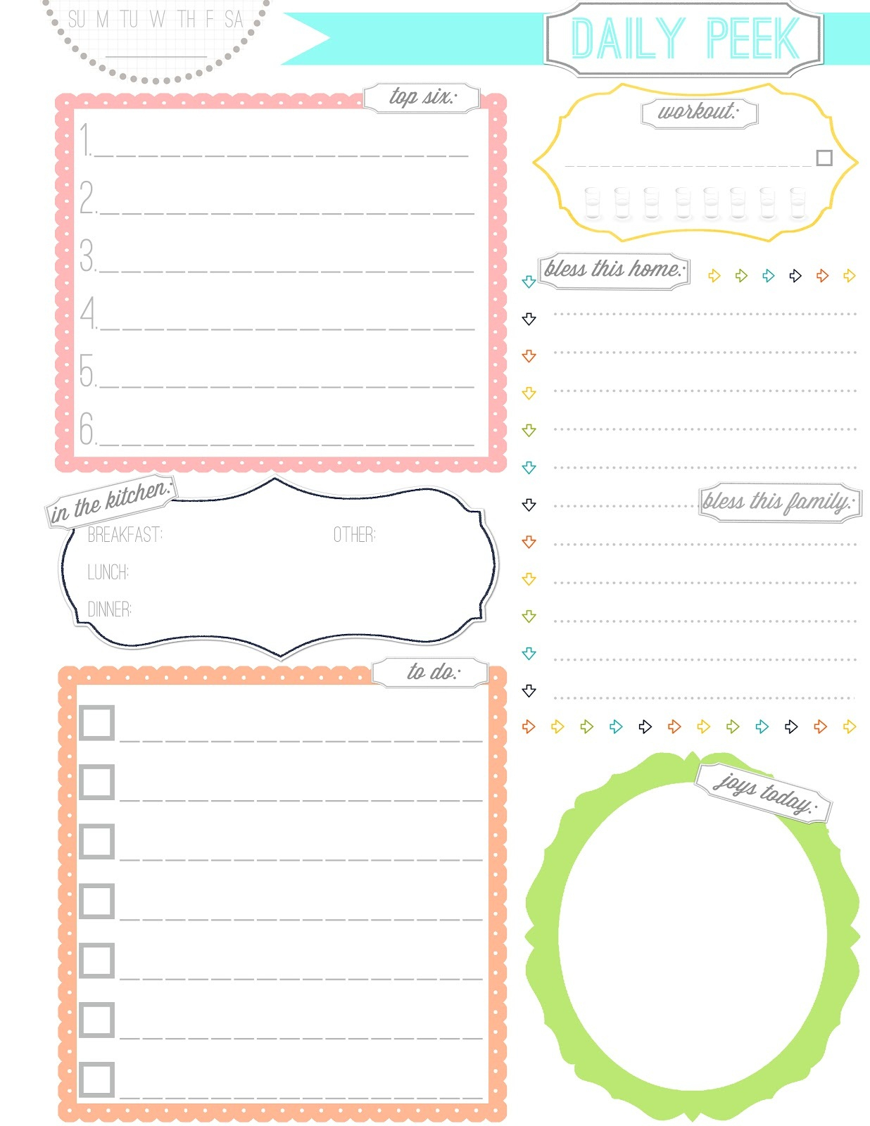 Free Printable Planner Pages Activity Shelter A Cute Printable Weekly 