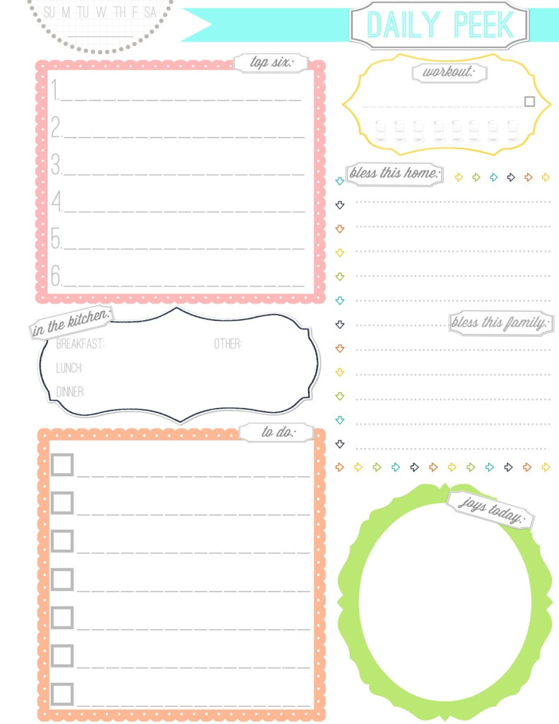 Free Printable Planner Pages Activity Shelter A Cute Printable Weekly 