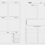 Free Printable Week On Two Pages Weekly Planner Template Planner