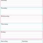 Free Printable Weekly Calendar Templates Blank Weekly Calendar Template