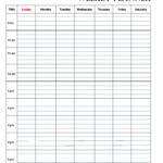 Free Printable Weekly Calendar With Times Crownflourmills