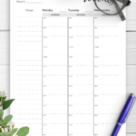 Free Printable Weekly Calendars Planners Schedules The Housewife