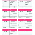 FREE Printable Weekly Fitness Planner FITMOZINE Weekly Fitness