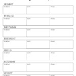 Free Printable Weekly Meal Plan Template Paper Trail Design