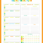 FREE Printable Weekly Meal Planner Printable Crush