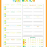 FREE Printable Weekly Meal Planner Weekly Meal Planner Template Meal