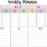 FREE PRINTABLE Weekly Monthly Planners Journey With Jess