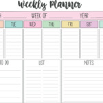 FREE PRINTABLE Weekly Monthly Planners Journey With Jess