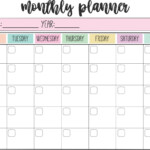 FREE PRINTABLE Weekly Monthly Planners Journey With Jess