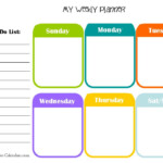 Free Printable Weekly Planner