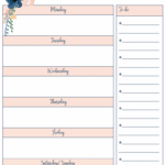 Free Printable Weekly Planner Our Class Nation Weekly Planner