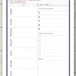 Free Printable Weekly Planner Page Planning Calm From Chaos