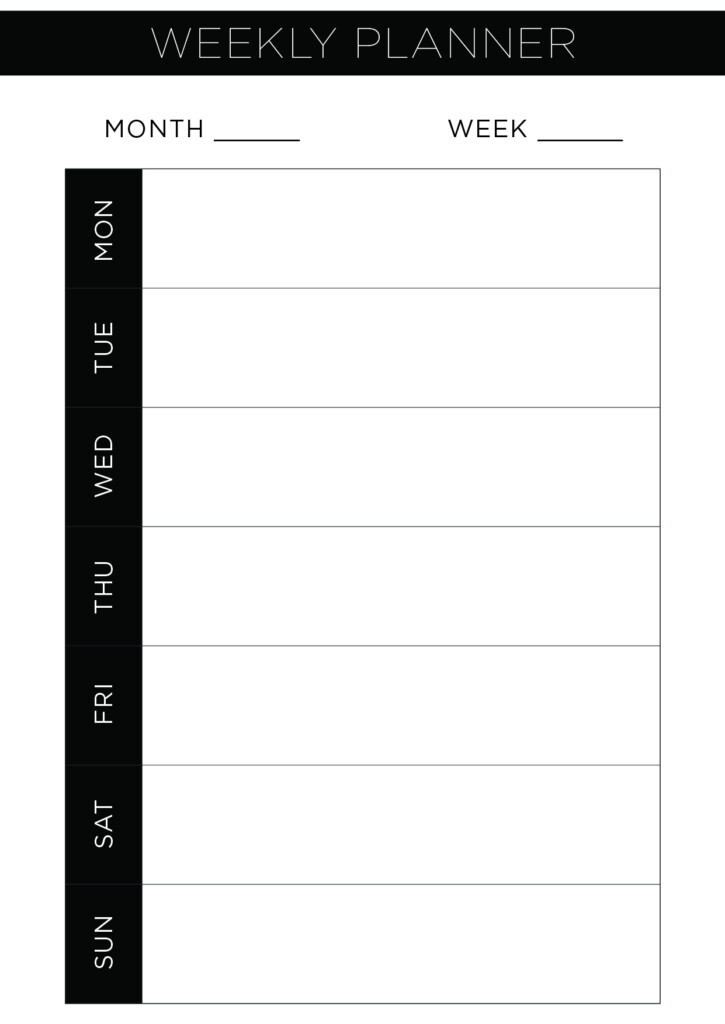 Free Printable Weekly Planner Pages Paper Trail Design Printable 