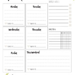 Free Printable Weekly Planner Skip To My Lou