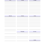 Free Printable Weekly Planners Monday Start