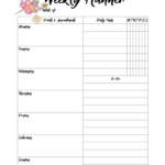 Free Printable Weekly Planners Monday Start