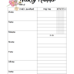 Free Printable Weekly Planners Monday Start