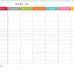 Free Printable Weekly Planners Monday Start Monday To Sunday Schedule