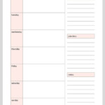 Free Simple Weekly Planner Printable free printable weeklyplanner